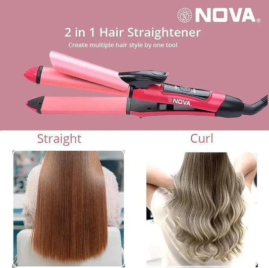 Nova Hair Straightener Pink Rechargeable