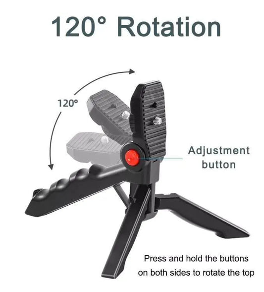 AY-49 Vlogger Kit with Mic Light Tripod Remote Black